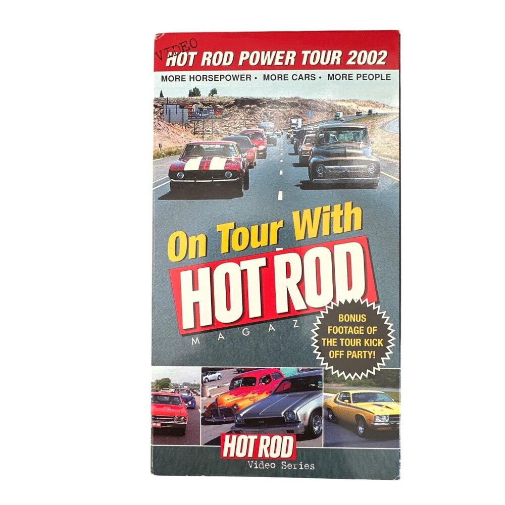Hot Rod Power Tour 2002 VHS Tape Video Series On Tour With Hot Rod Magazine Cars